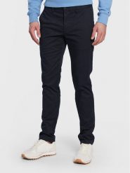 Tommy Hilfiger Chinosy Core Bleecker MW0MW28883 Granatowy Slim Fit. Niebieskie eleganckie spodnie męskie Tommy Hilfiger, bez wzorów, z bawełny. Za 339.99 zł.