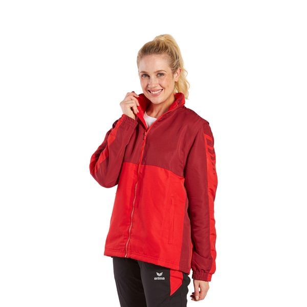 Kurtka Erima Six Wings. Czerwone kurtki męskie Erima, m, bez wzorów, z polaru, z kapturem. W wyprzedaży za 311.50 zł.