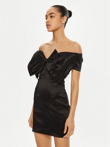 Bardot Sukienka koktajlowa 54327DB2 Czarny Slim Fit. Czarne sukienki damskie Bardot, bez wzorów, z syntetyku, wizytowe, bez kołnierzyka, bez ramiączek. Za 279.99 zł.