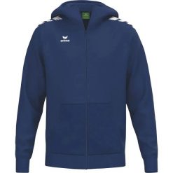Bluza z kapturem Erima CMPT Wings. Niebieskie bluzy damskie Erima, m, bez wzorów, z bawełny, bez ramiączek, z kapturem. Za 265.70 zł.