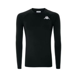 Koszulka z długim rękawem Kappa Vurbat. Czarne bielizna sportowa męska Kappa, bez wzorów, na fitness i siłownię. Za 195.00 zł.