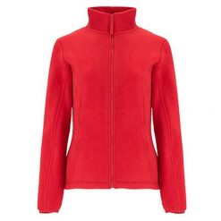 Damska Bluza Polarowa Artic Fleece Jacket. Czerwone bluzy damskie ROLY, na zimę, xl, bez wzorów, z polaru, sportowe, bez ramiączek, bez kaptura. Za 89.99 zł.