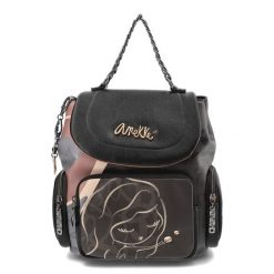 Brązowy Damski Plecak Anekke Z Laleczką. Brązowe plecaki damskie Anekke, bez wzorów, eleganckie. Za 429.00 zł.
