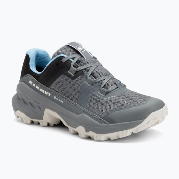 Buty turystyczne damskie Mammut Girun II Low GTX. Szare obuwie trekkingowe damskie Mammut, z gore-texu, bez zapięcia. Za 509.99 zł.