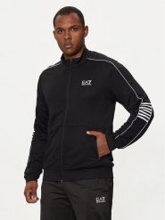EA7 Emporio Armani Bluza 6DPM07 PJ16Z 1200 Czarny Regular Fit. Czarne bluzy męskie EA7 Emporio Armani, m, bez wzorów, z syntetyku, bez ramiączek, bez kaptura. Za 279.99 zł.