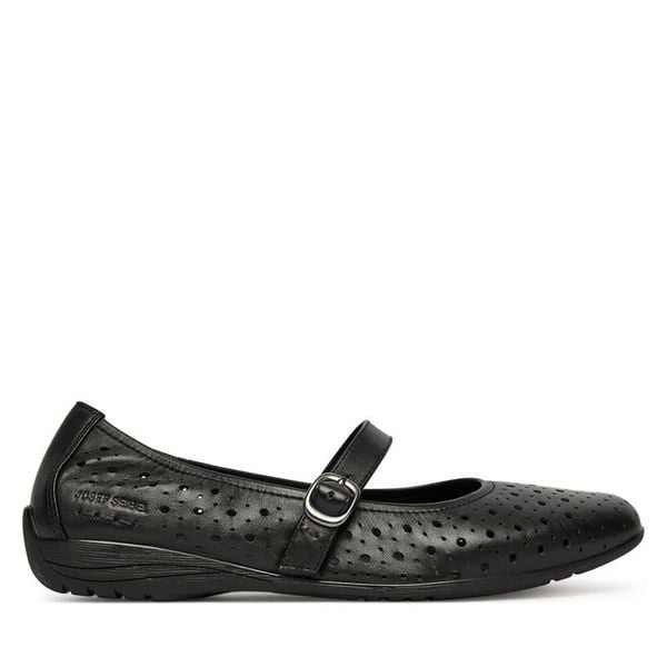 Baleriny Josef Seibel. Czarne balerinki damskie Josef Seibel, bez wzorów, bez obcasa, bez zapięcia. Za 276.99 zł.