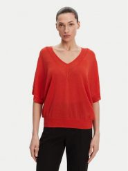 Morgan Bluzka 241-MCHRIS Pomarańczowy Relaxed Fit. Brązowe bluzki damskie Morgan, xl, bez wzorów, z wiskozy, bez kołnierzyka, bez ramiączek. Za 129.99 zł.