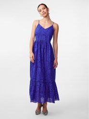 YAS Sukienka letnia Luma 26032686 Niebieski Regular Fit. Niebieskie sukienki damskie YAS, na lato, m, bez wzorów, z bawełny, bez kołnierzyka, bez ramiączek. Za 699.99 zł.