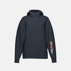 RALLY Damska Bluza z Kapturem na Zamek. Niebieskie bluzy damskie Head, s, bez wzorów, z bawełny, sportowe, bez ramiączek, z kapturem. Za 300.00 zł.