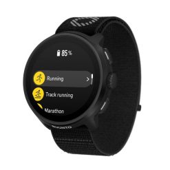 Zegarek z GPS Suunto Run All Black. Czarne, analogowe zegarki męskie Suunto, bez wzorów, z materiału, szklane. Za 819.99 zł.