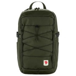 FJALLRAVEN Plecak miejski Skule 24 deep forest. Zielone plecaki męskie Fjällräven, bez wzorów, z gumy, biznesowe. Za 382.60 zł.