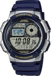 Zegarek Casio Zegarek Męski CASIO 10 Bar do Pływania AE-1000 -2A uniwersalny. Zegarki męskie Casio, bez wzorów. Za 138.50 zł.
