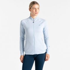 Bluza turystyczna damska Energise. Fioletowe bluzy damskie Dare 2B, bez wzorów, sportowe, bez ramiączek, bez kaptura. W wyprzedaży za 199.99 zł.