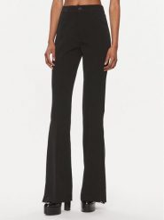 Liu Jo Spodnie materiałowe WA4068 T7896 Czarny Wide Leg. Czarne spodnie materiałowe damskie Liu Jo, bez wzorów, z materiału. Za 599.99 zł.