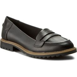Półbuty CLARKS - Griffin Milly 261011014 Black Leather. Czarne półbuty damskie Clarks, bez wzorów, z materiału, bez obcasa, na obcasie, bez zapięcia. W wyprzedaży za 169.00 zł.