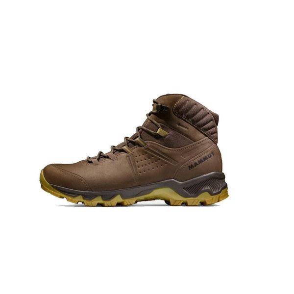 Męskie buty trekkingowe Mammut Mercury IV Mid GTX z nubuku GORE-TEX Vibram. Brązowe trekkingi męskie Mammut, z gore-texu, bez zapięcia. Za 899.99 zł.