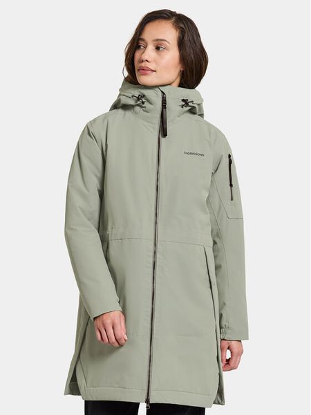 Didriksons Parka Ella Wns Parka 2 504835 Zielony Regular Fit. Zielone parki damskie Didriksons, bez wzorów, z syntetyku, bez kaptura. Za 959.99 zł.