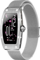 Smartwatch Kumi K18 Srebrny (KU-K18/SR). Szare zegarki smartwatch Kumi, bez wzorów. Za 231.89 zł.