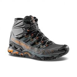Buty trekkingowe męskie La Sportiva La Ultra Raptor Ii Mid Gtx. Szare trekkingi męskie La Sportiva, z materiału, bez zapięcia. Za 1,021.00 zł.