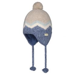 Czapka z nausznikami damska Barts Lotey. Niebieskie czapki damskie Barts, bez wzorów, z wełny, eleganckie. Za 144.00 zł.