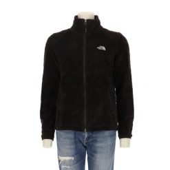 Kurtka damska Osito TNF z polaru. Czarne kurtki sportowe damskie The North Face, na zimę, l, bez wzorów, z materiału, bez ramiączek, bez kaptura, trekkingowe. Za 212.96 zł.