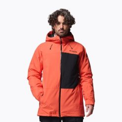 Kurtka narciarska męska Columbia Winter District III. Brązowe kurtki sportowe męskie Columbia, na zimę, m, bez wzorów, bez kaptura, narciarskie. Za 849.99 zł.