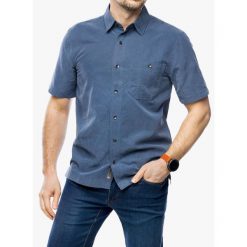 Koszula turystyczna męska Royal Robbins Mojave Pucker Dry S/S. Niebieskie koszule męskie ROYAL ROBBINS, m, bez wzorów, casualowe, bez kołnierzyka, bez ramiączek. Za 270.99 zł.