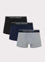 PAKO LORENTE – Bokserki męskie w zestawie 3 szt. Czarne bokserki męskie Pako Lorente, bez wzorów, z bawełny. Za 89.99 zł.