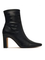 Aldo Botki Cybele 14115105 Czarny. Czarne botki damskie Aldo, bez wzorów, ze skóry, bez obcasa, na słupku, bez zapięcia. Za 469.99 zł.