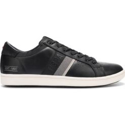 U.S. Polo Assn Icon1 Club Tenisówki Czarny. Czarne trampki męskie U.S. Polo Assn., bez wzorów, z materiału, bez zapięcia. Za 378.95 zł.