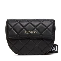 Torebka Valentino. Czarne listonoszki damskie Valentino, bez wzorów, bez dodatków. Za 279.99 zł.