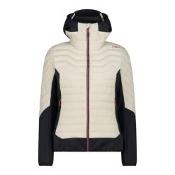 Kurtka damska turystyczna CMP 34Z2486. Białe kurtki sportowe damskie CMP, na zimę, s, bez wzorów, bez ramiączek, bez kaptura, narciarskie. Za 614.00 zł.