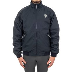 Kurtka typu bomber z technicznego materiału. Niebieskie kurtki męskie UMBRIA EQUITAZIONE, xl, bez wzorów, z polaru, sportowe, bez kaptura. Za 317.00 zł.