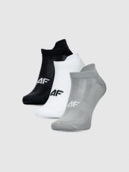4F Skarpetki treningowe przed kostkę (3-pack) męskie - multikolor 39-42. Skarpety męskie 4F, bez wzorów, z elastanu. Za 44.99 zł.