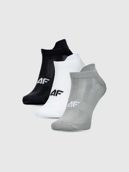 4F Skarpetki treningowe przed kostkę (3-pack) męskie - multikolor 39-42. Skarpety męskie 4F, bez wzorów, z elastanu. Za 44.99 zł.