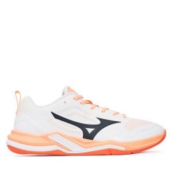 Buty halowe Mizuno. Białe buty sportowe męskie Mizuno, bez wzorów, bez zapięcia, mizuno wave. Za 489.99 zł.