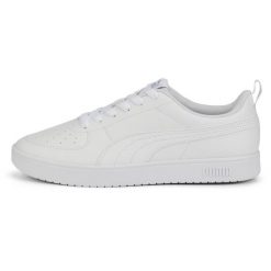 Buty do chodzenia męskie Puma Rickie. Białe buty sportowe męskie Puma, bez wzorów, z gumy, bez zapięcia, trekkingowe. Za 333.00 zł.