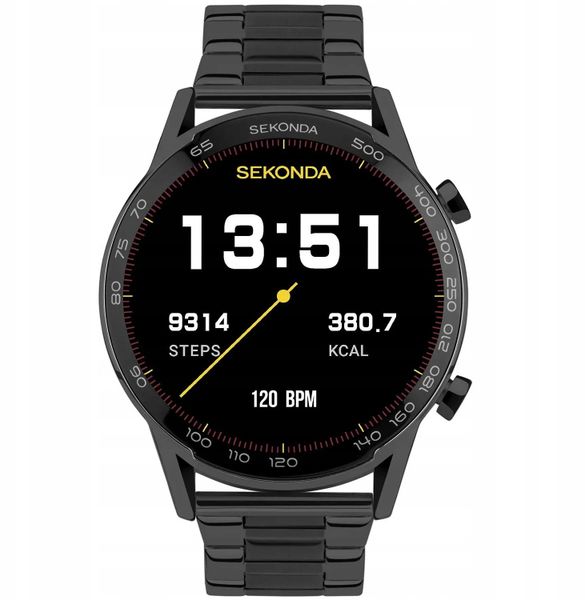 Smartwatch Sekonda 30226 Czarny. Czarne zegarki smartwatch Sekonda, bez wzorów. Za 585.00 zł.