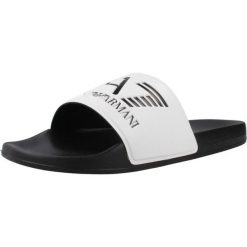 Sandały EMPORIO ARMANI SCARPE BEACHWEAR Biały. Białe sandały męskie EA7, bez wzorów, z materiału, bez zapięcia. Za 171.99 zł.