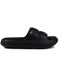 Klapki damskie sportowe Lee MAYA SLIDER WOMEN LOW. Czarne klapki damskie Lee, na lato, bez wzorów, z materiału, sportowe, bez obcasa, bez zapięcia. Za 89.00 zł.