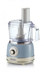 Robot kuchenny Ariete Ariete Vintage Blue Multifunctional Food Processor, light blue/cream, 1000 watts, 1.2 liters. Niebieskie roboty kuchenne Ariete. Za 306.99 zł.