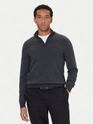 BOSS Sweter H-Hettore 50549976 Czarny Regular Fit. Czarne swetry męskie Boss, m, bez wzorów, z wełny, bez kołnierzyka, bez ramiączek. Za 639.99 zł.