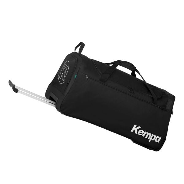 Torba na kółkach Kempa Trolley. Czarne torby sportowe męskie Kempa, bez wzorów, z materiału, duże. Za 326.50 zł.