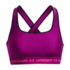 Stanik fitness Under Armour Crossback Mid. Fioletowe bielizna sportowa damska Under Armour, xs, bez wzorów. Za 78.99 zł.