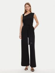 Calvin Klein Kombinezon K20K208431 Czarny Regular Fit. Czarne sukienki damskie Calvin Klein, bez wzorów, z syntetyku, bez kołnierzyka, bez ramiączek. Za 549.99 zł.