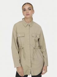 ONLY Kurtka przejściowa Nadine 15308614 Beżowy Regular Fit. Brązowe kurtki damskie ONLY, m, bez wzorów, z wiskozy, bez kaptura. Za 199.99 zł.