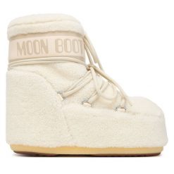 Śniegowce Moon Boot. Białe śniegowce damskie Moon Boot, bez zapięcia. Za 1,319.00 zł.