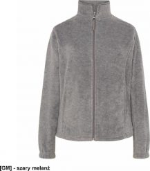 JHK FLRL300 - Bluza polarowa damska, taliowana, z suwakiem i dwoma zapinanymi kieszeniami - szary melanż XL. Szare bluzy damskie JHK, xl, bez wzorów, z polaru, bez ramiączek, bez kaptura. Za 58.74 zł.