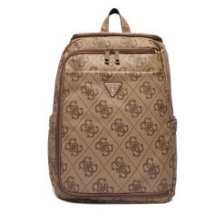 Plecak Guess. Brązowe plecaki damskie Guess, z aplikacjami. Za 639.99 zł.