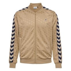 Kurtka z dresu Hummel Archive Poly. Brązowe kurtki męskie Hummel, l, z aplikacjami, z dresówki, bez kaptura. Za 269.40 zł.